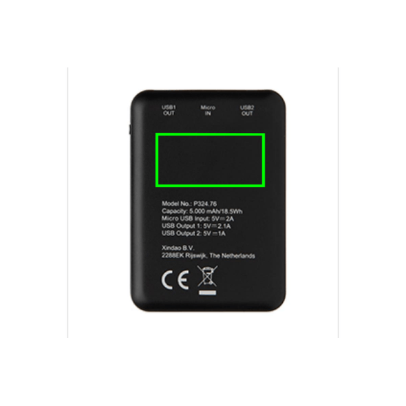 Kieszonkowy powerbank o wysokiej gęstości 5000 mAh